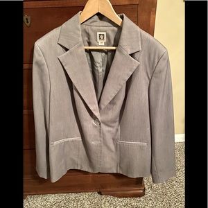 Anne Klein light gray jacket